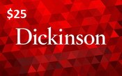 Dickinson College Bookstore gift card for $25